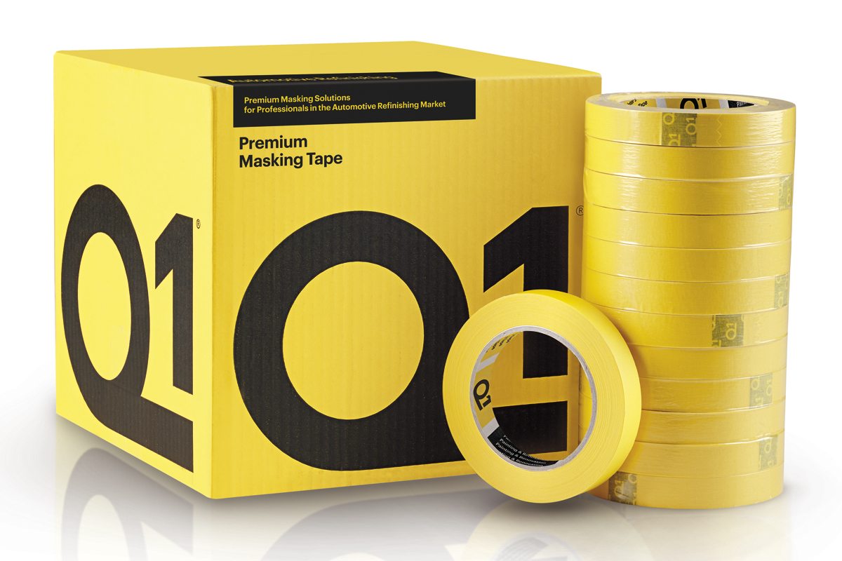 Малярная Лента Q1® Premium - 18мм*50м, 110°С (желтая) - MT118