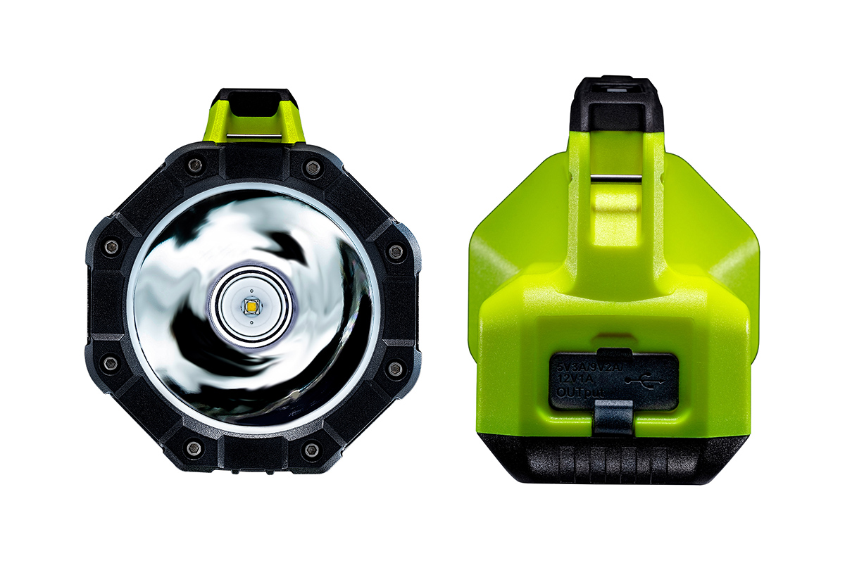 L-1800 - Мощный фонарь с двумя источниками света 1800 Lm +1000Lm, 6500K, 18000 mAh, IPX6 | UNILITE: фото 5