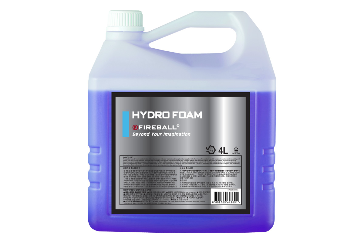 FIREBALL Концентрат гидрофобной пены с SiO2 Hydro Foam 1:15, 4 л