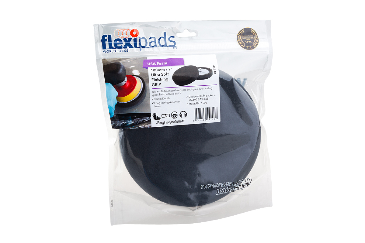 180 мм FlexiPads USA Foam черный мягкий полировальный круг для финишных работ: фото 2