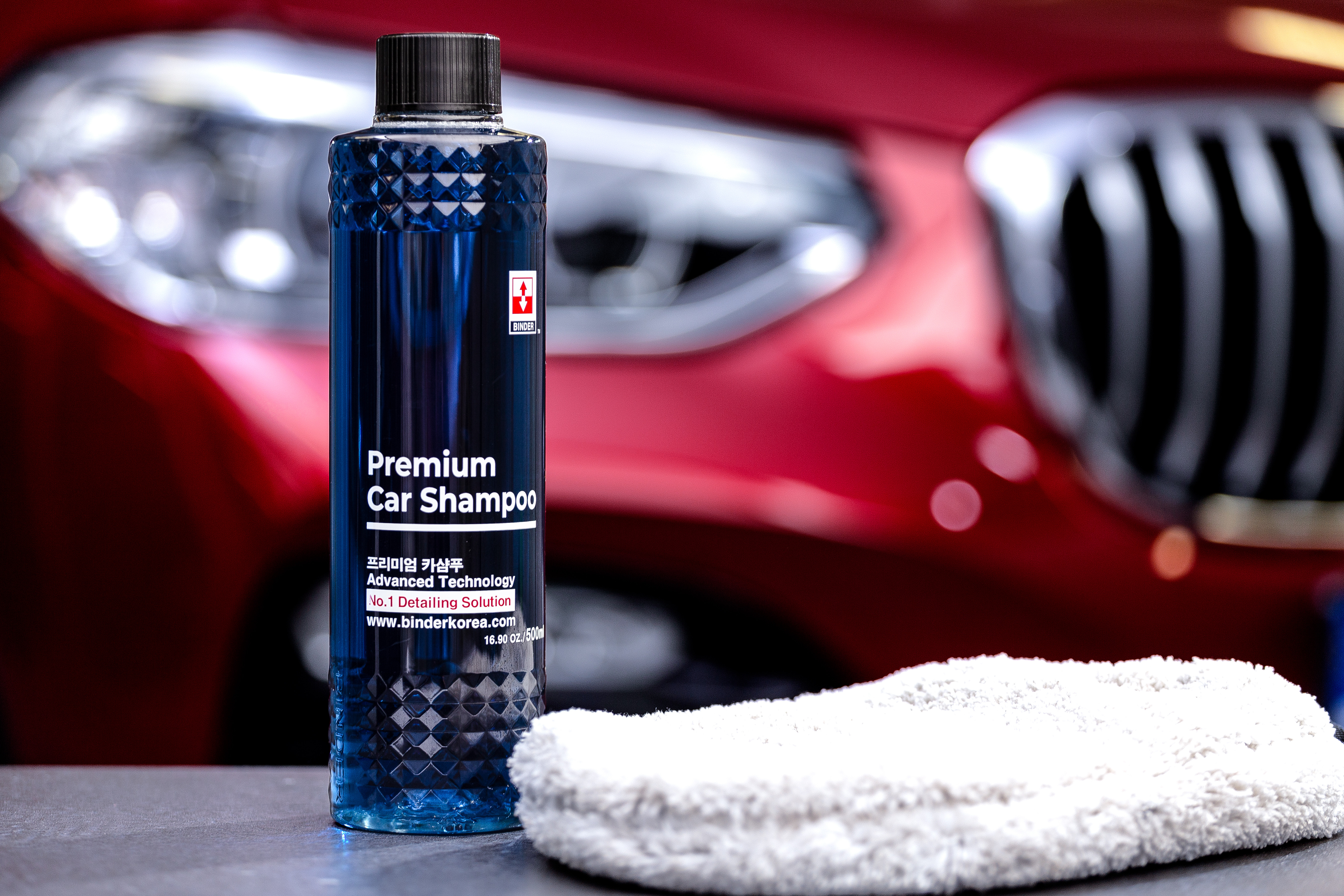 BINDER Нейтральный шампунь-концентрат для ручной мойки Premium Car Shampoo 1:500 (pH 7,5)  500мл: фото 5