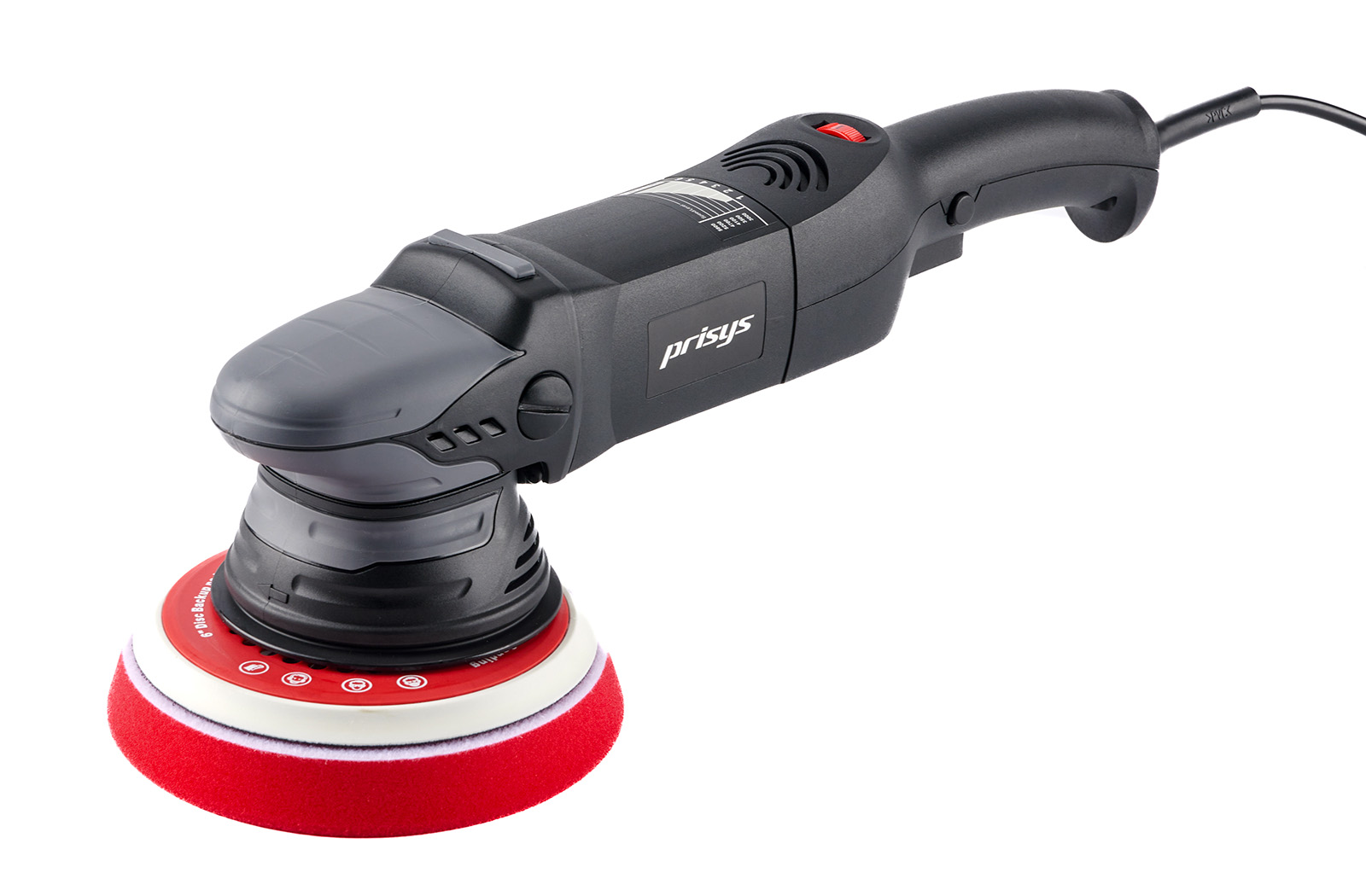 Prisys EX618-6/21 - Эксцентриковая (DA) полировальная машинка [1200W; 21mm; 6"(M8); 3000-5800/min; 2.6kg]