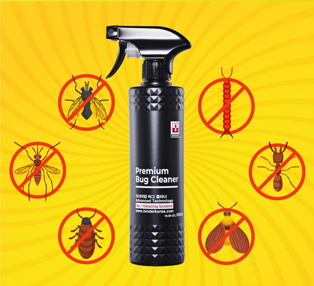 BINDER Очиститель следов насекомых, птичьего помета и древесной смолы Premium Bug Cleaner (pH 11,5) 500мл: фото 2