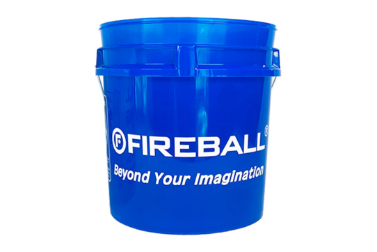 FIREBALL Ведро для мойки автомобиля прозрачное Premium с удобной ручкой (синее) 18 л