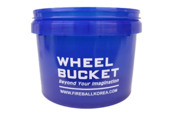 FIREBALL Ведро для мойки колес прозрачное Premium с удобной ручкой (синее) 7л