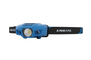 SPORT-H1 - Спортивный налобный фонарь (синий корпус),  175 Lm, 1xAA, IPX6 | UNILITE