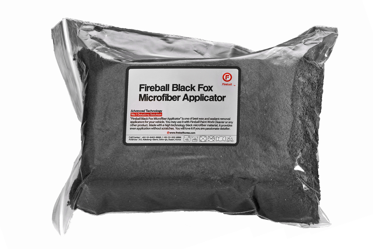 FIREBALL Прямоугольный микрофибровый аппликатор Black Fox 12х8 см: фото 2