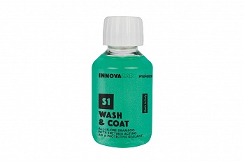 S1 Wash&Coat - Нано автошампунь с энзимами, защитой и гидрофобным эффектом All in One / INNOVACAR - 100 ml