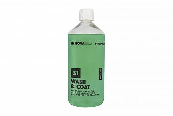 S1 Wash&Coat - Нано автошампунь с энзимами, защитой и гидрофобным эффектом All in One / INNOVACAR -  1L